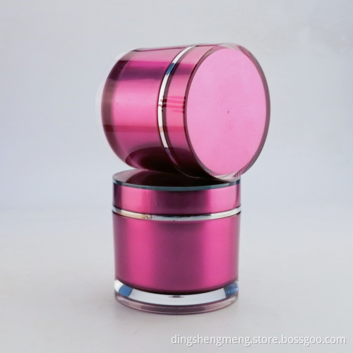 Luxury cosmetics jar acrylic jar custom plastic acrylic cream container